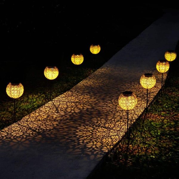 boule lampe jardin